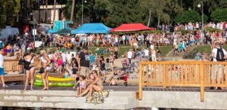 Sobota pełna atrakcji w Lginiu. Zumba, joga i piracka przygoda 