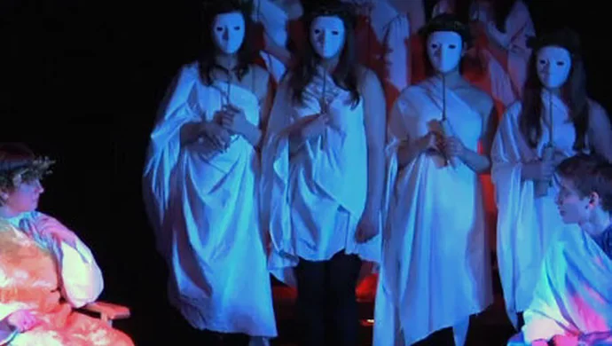 Spektakl „KRÓL EDYP” Sofoklesa w wykonaniu uczniów I Liceum im. T. Zana we Wschowie