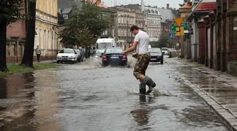 Kościuszki po sobotniej ulewie
