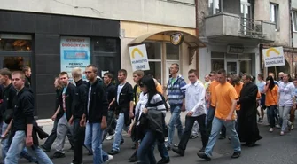 Pielgrzymka uczestników Wschowskiego Hufca Pracy na Jasną Górę