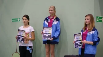 Wyniki otwartego turnieju badmintona w Sławie