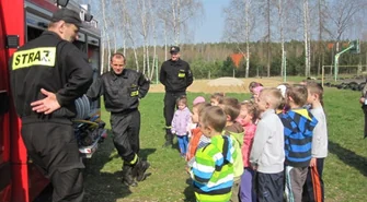 Strażacy odwiedzili przedszkolaków w Lginiu