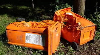 Spłonęły pojemniki do selektywnej zbiórki