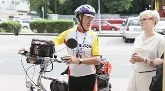 Rowerowy ambasador Jeleniej Góry w Sławie