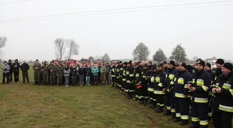 Ćwiczenia strażackie na Kaczych Dołach