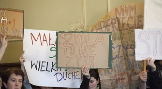 Relacja z głosowania nad zamiarem likwidacji Gimnazjum
