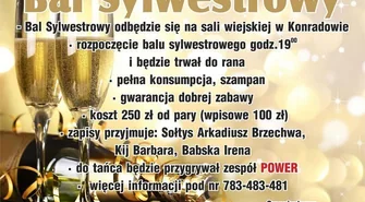 Bal sylwestrowy w Konradowie