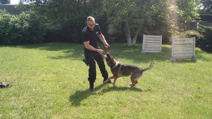 Asp. Łukasz Walorczyk pojedzie z psem Igatonem na finał Mistrzostw Polski