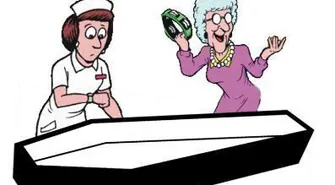 Szkolne Koło Teatralne: ,,Mąż umarł ale już mu lepiej"