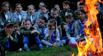 Harcerze odpoczywali w lesie