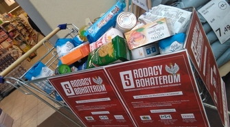 Zebrali 613 kilogramów żywności w akcji Rodacy Bohaterom