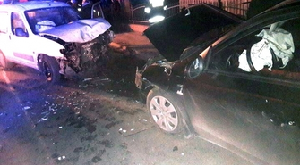 Zderzenie dwóch samochodów w Barchlinie