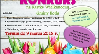 Konkurs na kartkę wielkanocną gminy Kotla