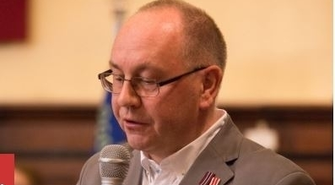 Wykład Piotra Sobańskiego w muzeum