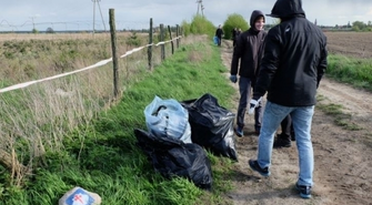 Sprzątanie wschowskiego odcinka Drogi św. Jakuba
