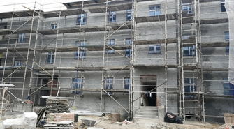 Trwają prace przy przebudowie internatu