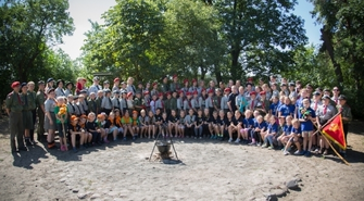 Ponad stu harcerzy Hufca ZHP Wolsztyn wypoczywało nad Wartą