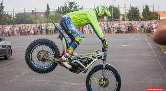 Gwiazdy trialu motocyklowego w Sławie