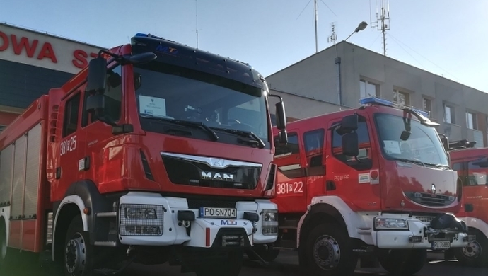 Pożar restauracji w Poniecu 