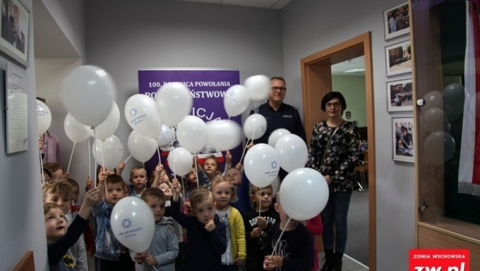 Przedszkolaki z wizytą w Komendzie Policji