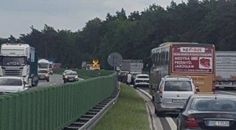 Pożar naczepy na S5