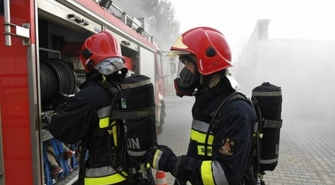 Pożar domu letniskowego w Brennie