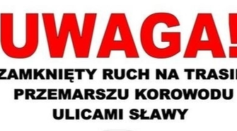 Utrudnienia na trasie sławskiego korowodu