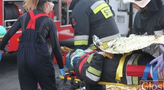 Tym razem to tylko ćwiczenia - pozorowane działania ratownicze w Szlichtyngowej