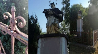 Odnowiona figura św. Jana Nepomucena