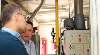 Wizyta burmistrza w siedzibie Spółki Jedność