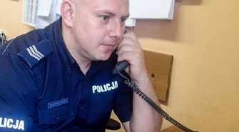 Dzielnicowy na urlopie pomógł uniknąć tragedii