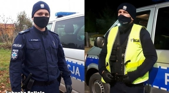Uratowali go policjanci