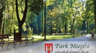 Folder o Parku Miejskim w Sławie