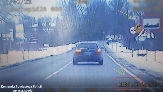 Pędził niemal 130 km/h na wjeździe do Wschowy!