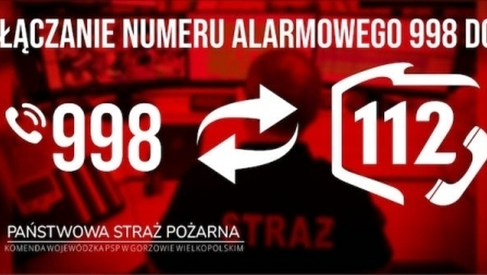 Wschowski numer alarmowy 998 zostaje przełączony na 112 w Gorzowie