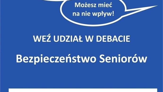 KPP Wschowa zaprasza na debatę społeczną - „Bezpieczeństwo Seniorów” (ZAPOWIEDŹ)