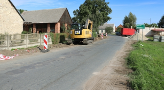 Trwa przebudowa drogi w Kamieniu Górowskim