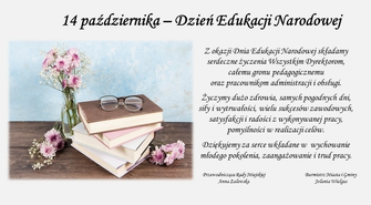 Życzenia Jolanty Wielgus i Anny Zalewskiej w Dzień Edukacji Narodowej