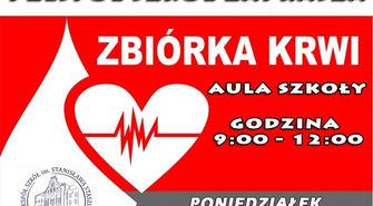 Akcja krwiodawstwa w I ZS we Wschowie (ZAPOWIEDŹ)