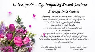 Życzenia Burmistrz Wielgus i Przewodniczącej Zalewskiej z okazji Dnia Seniora