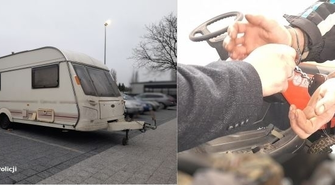 Wschowscy policjanci odzyskali skradzioną przyczepę kempingową