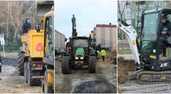Prace budowlane na ul. Wolsztyńskiej postępują (FOTO)