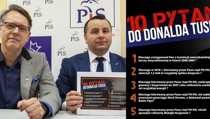 10 pytań do Donalda Tuska - konferencja PiS we Wschowie (VIDEO)