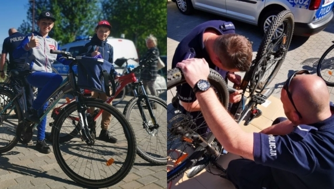 Znakowali rowery w Sławie - kiedy następna akcja policji?