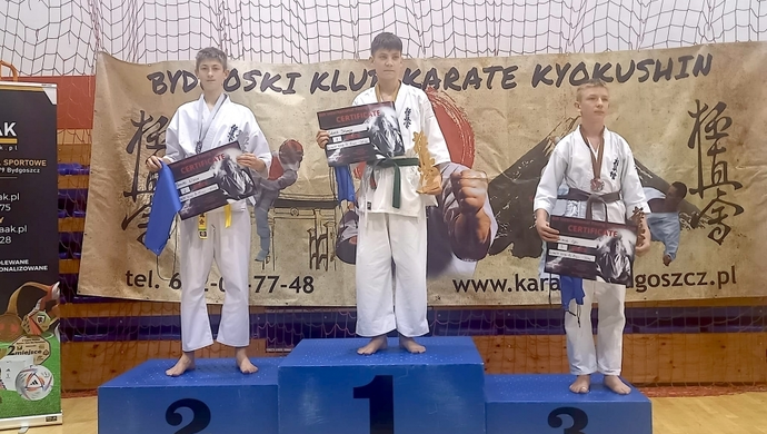 Młody mieszkaniec gminy Sława zdobył srebro na międzynarodowym turnieju karate