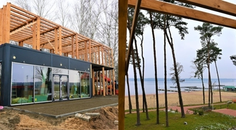 Nowe pawilony nad Jeziorem Sławskim gotowe już niebawem (FOTO)