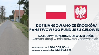na remont drogi w Jędrzychowicach
