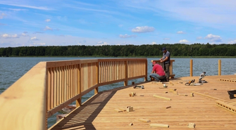 Pomost w Lginiu rośnie w oczach (FOTO)