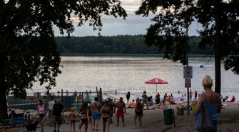Zakaz kąpieli na kąpielisku tymczasowym w Lginiu (KOMUNIKAT)