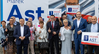 Przedwyborczy breifing PiS we Wschowie. Poseł Marek Ast: Zwyciężymy! (VIDEO)